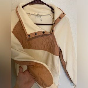 Fleece pullover sweater